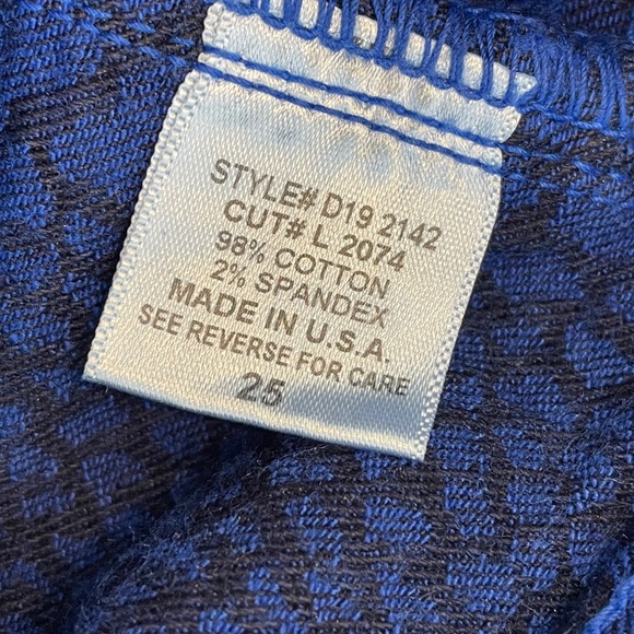 NWT Blue Snakeskin Carmar LF Jeans Mid Rise 25 - Picture 3 of 11